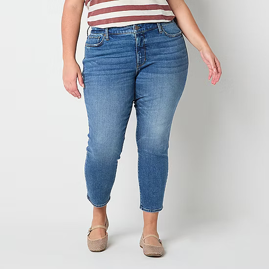 new!a.n.a - Plus Womens High Rise Skinny Fit Jean | JCPenney