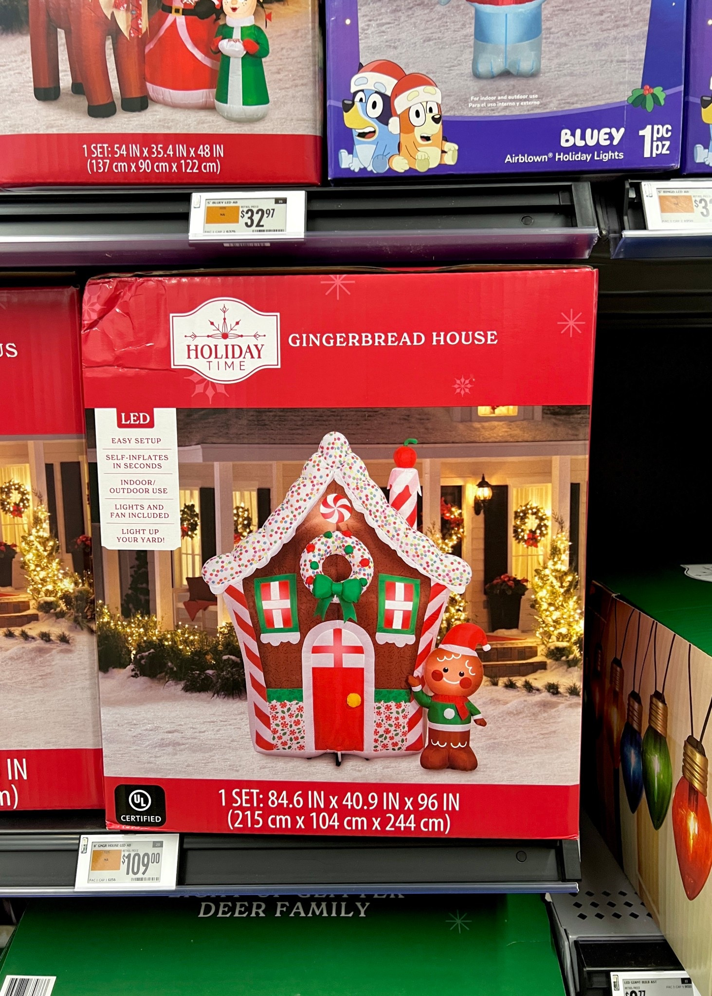 8 ft Gingerbread House Christmas Airblown Yard Inflatable, Multicolor, by Holiday Time

#LTKSeasonal #LTKHome #LTKHoliday