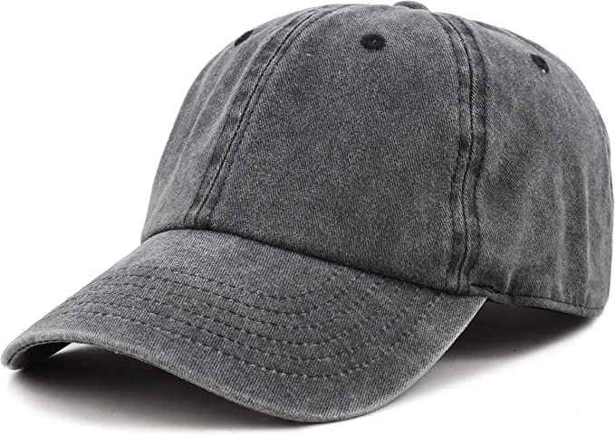 The Hat Depot 100% Cotton Pigment Dyed Low Profile Dad Hat Six Panel Cap | Amazon (US)