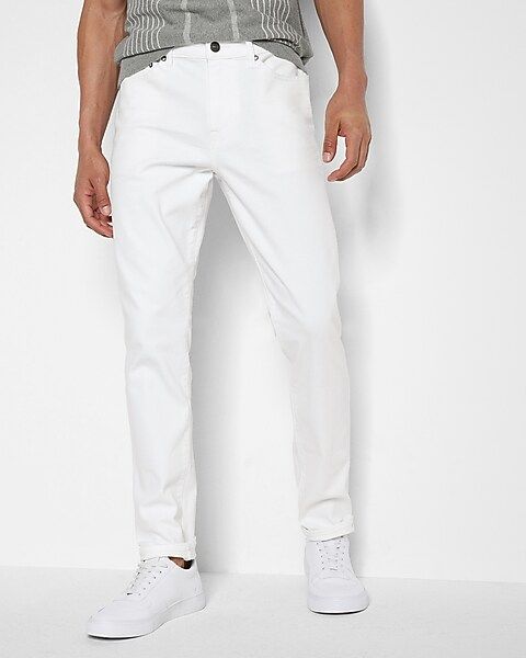 Slim White Temp Control Hyper Stretch Jeans | Express