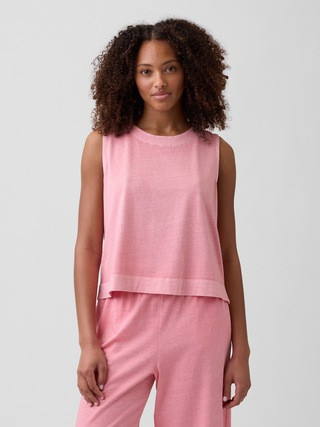 Crewneck PJ Shell Tank Top | Gap Factory