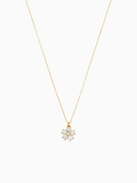 gleaming gardenia flower mini pendant | Kate Spade Outlet