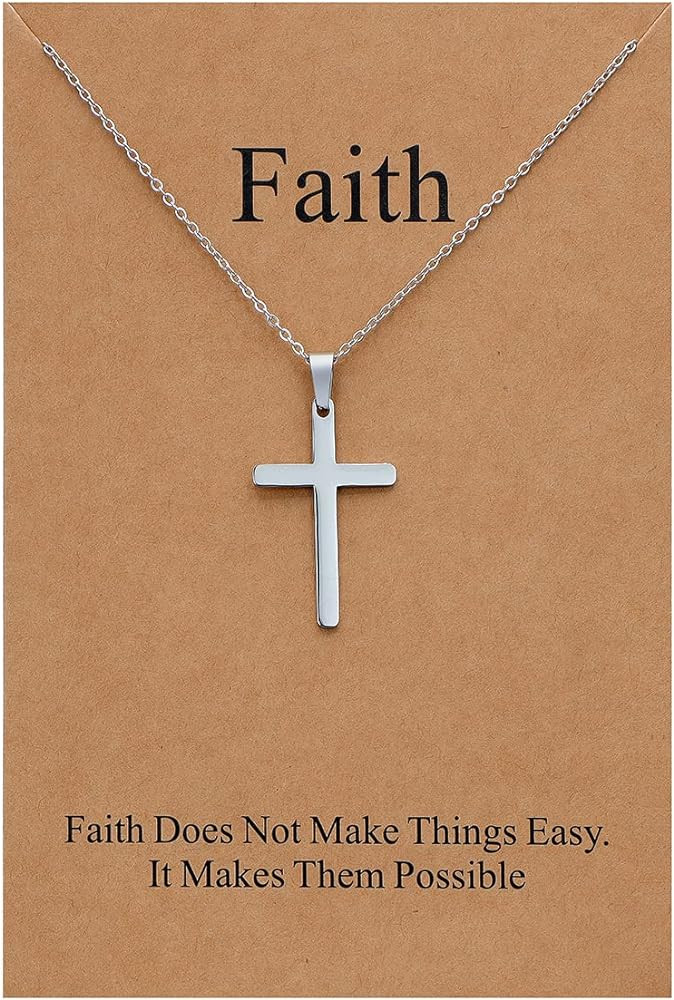 Lcherry Faith Cross Pendant Necklace for Women Religious Christian Jewelry Mother's Day Gifts for... | Amazon (US)