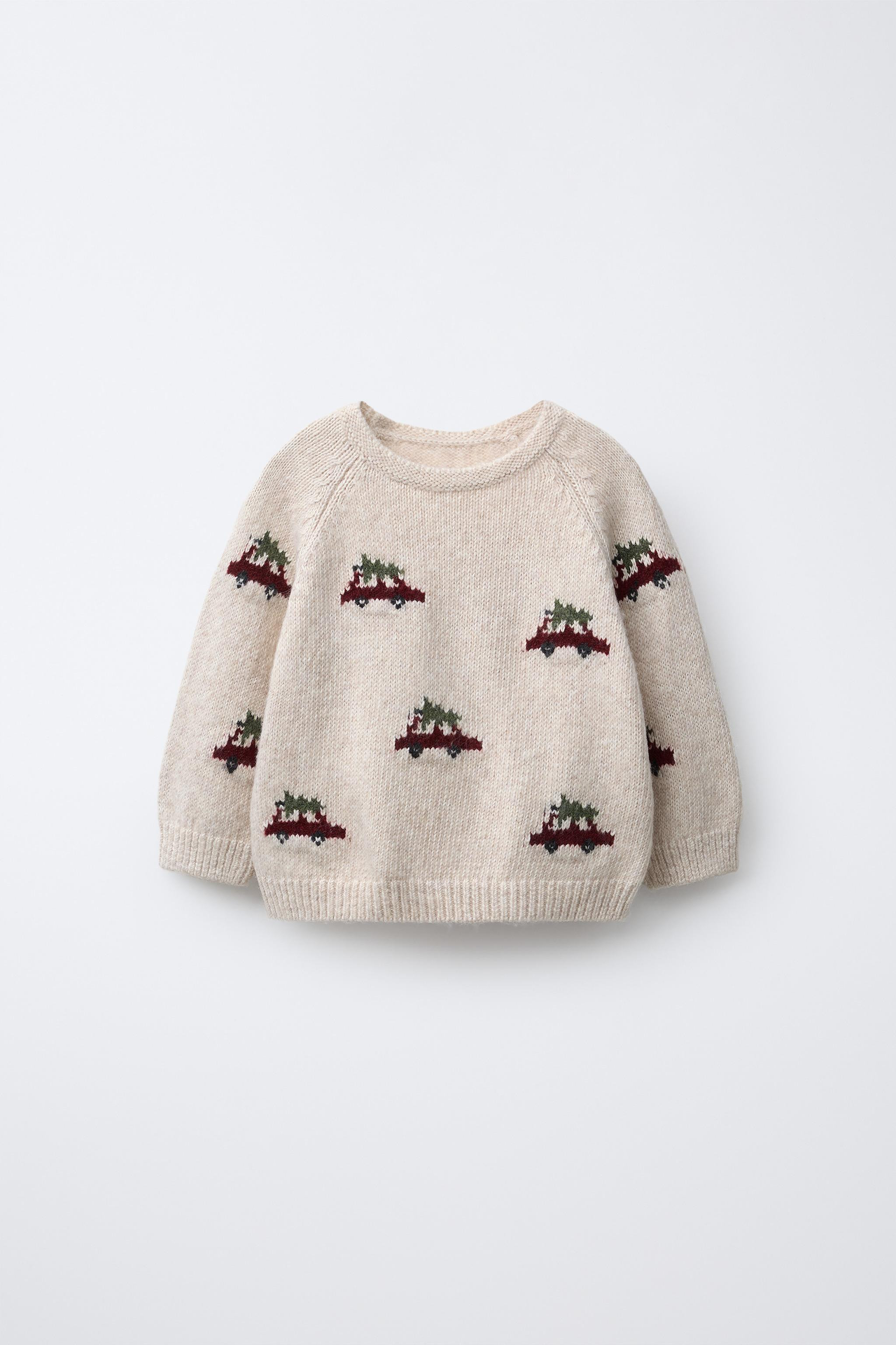 KNIT JUMPER CARS AND TREES | Zara US
