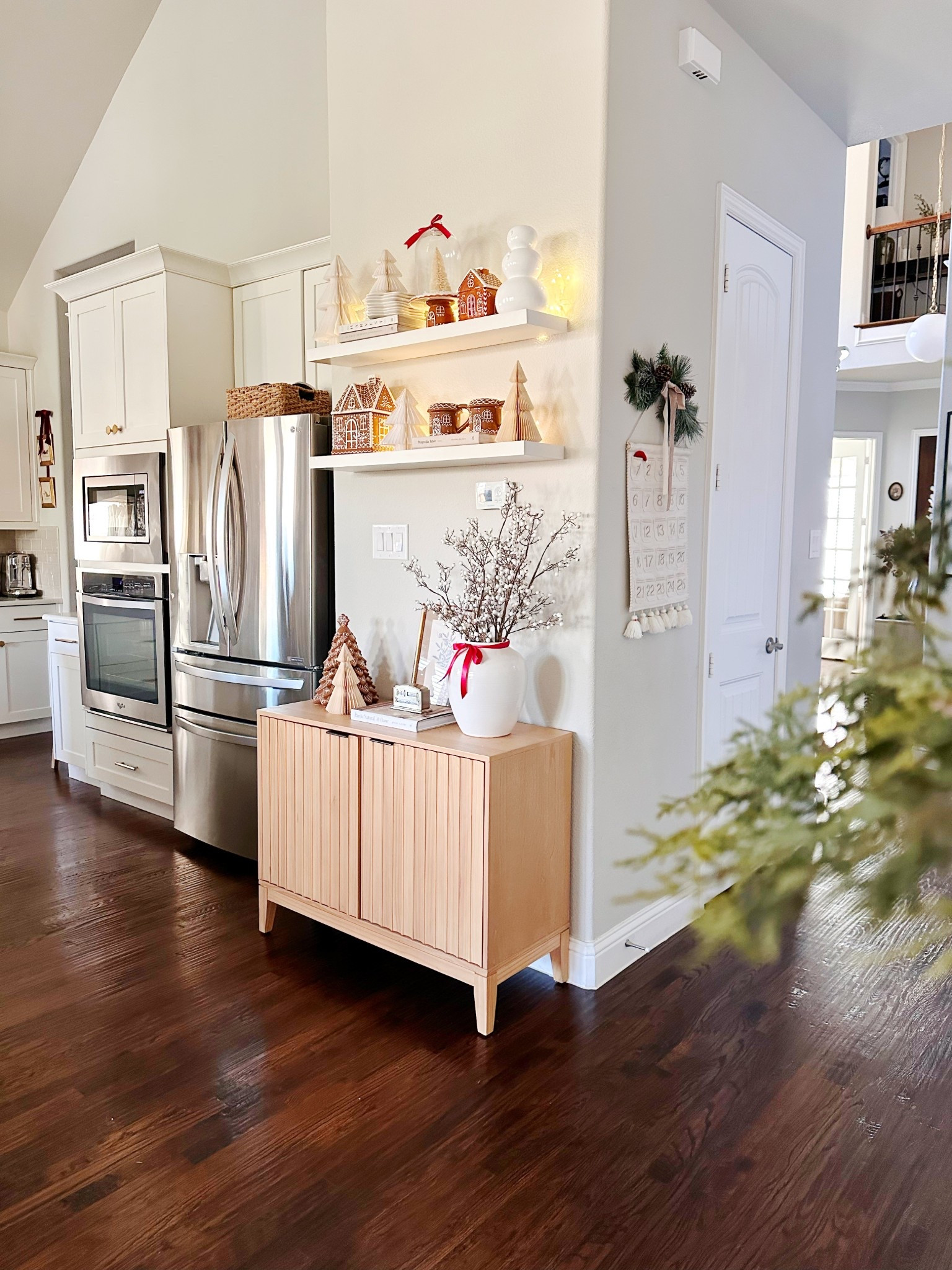 Gingerbread details are everywhere this year 🍪 these shelves might be my favorite corner yet. ♥️

#LTKFamily #LTKHome #LTKHoliday