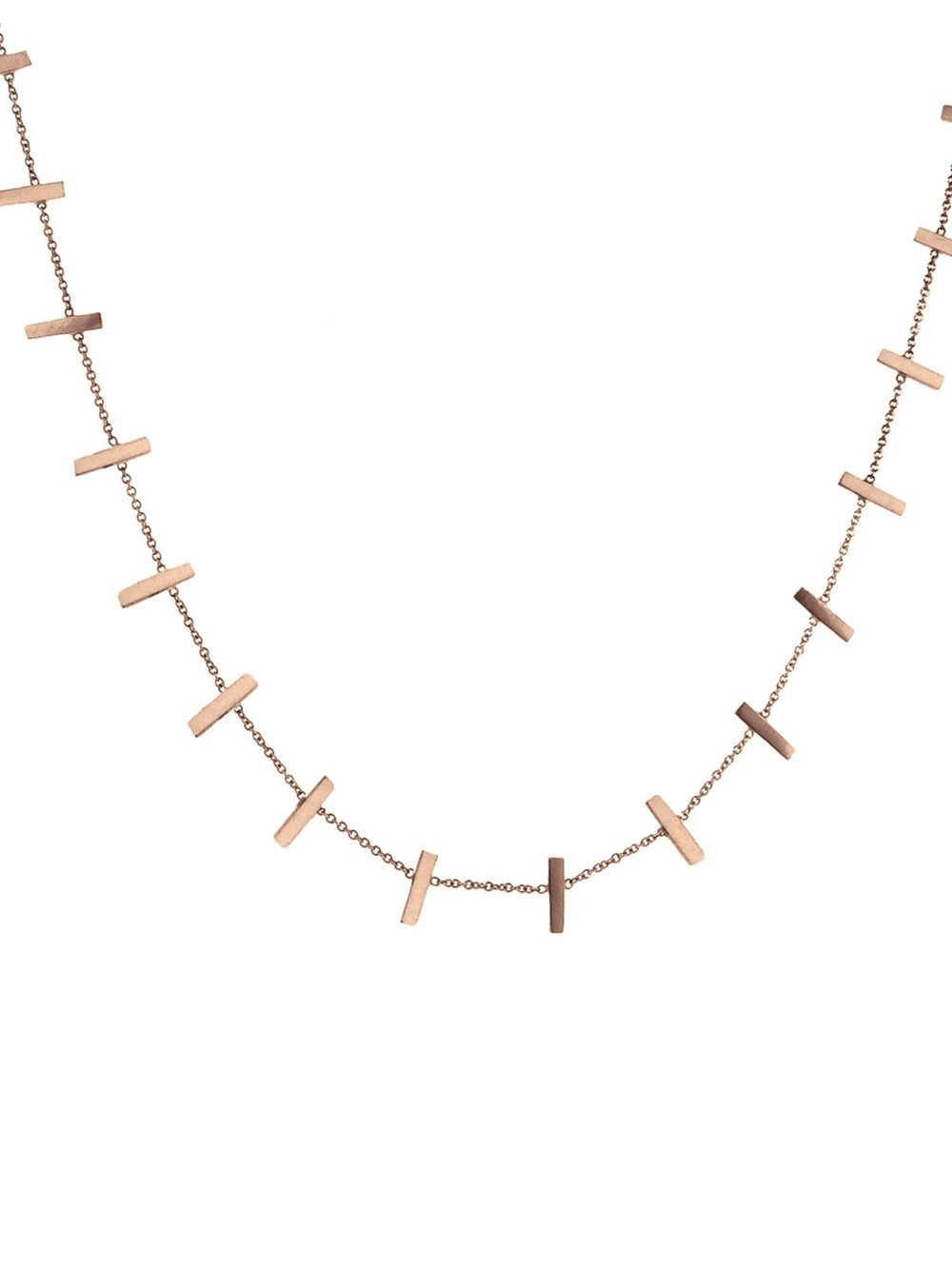 Cross Bar Chain Necklace - Rose Gold | YLANG 23
