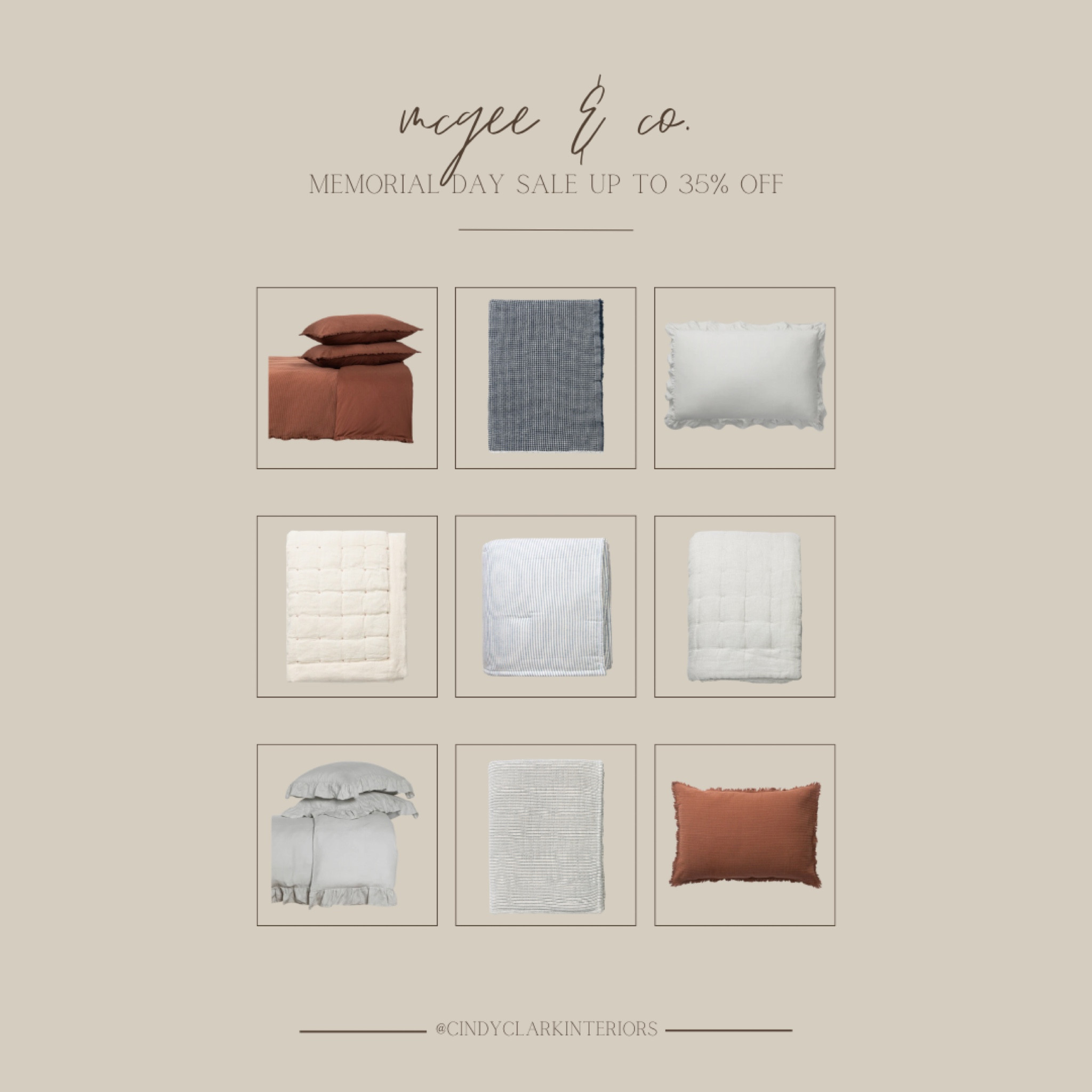 McGee & Co. bedding favorites! Our guest bedroom has this beautiful Hendricks chocolate bedding set and it’s so soft and cozy! I love the dark moody color too. It’s 25% off right now through tomorrow! 

#LTKStyleTip #LTKSaleAlert #LTKHome