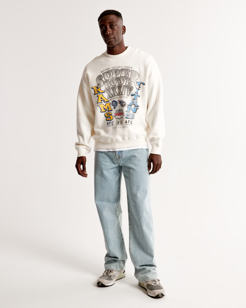 Vintage Super Bowl Graphic Crew Sweatshirt | Abercrombie & Fitch (US)