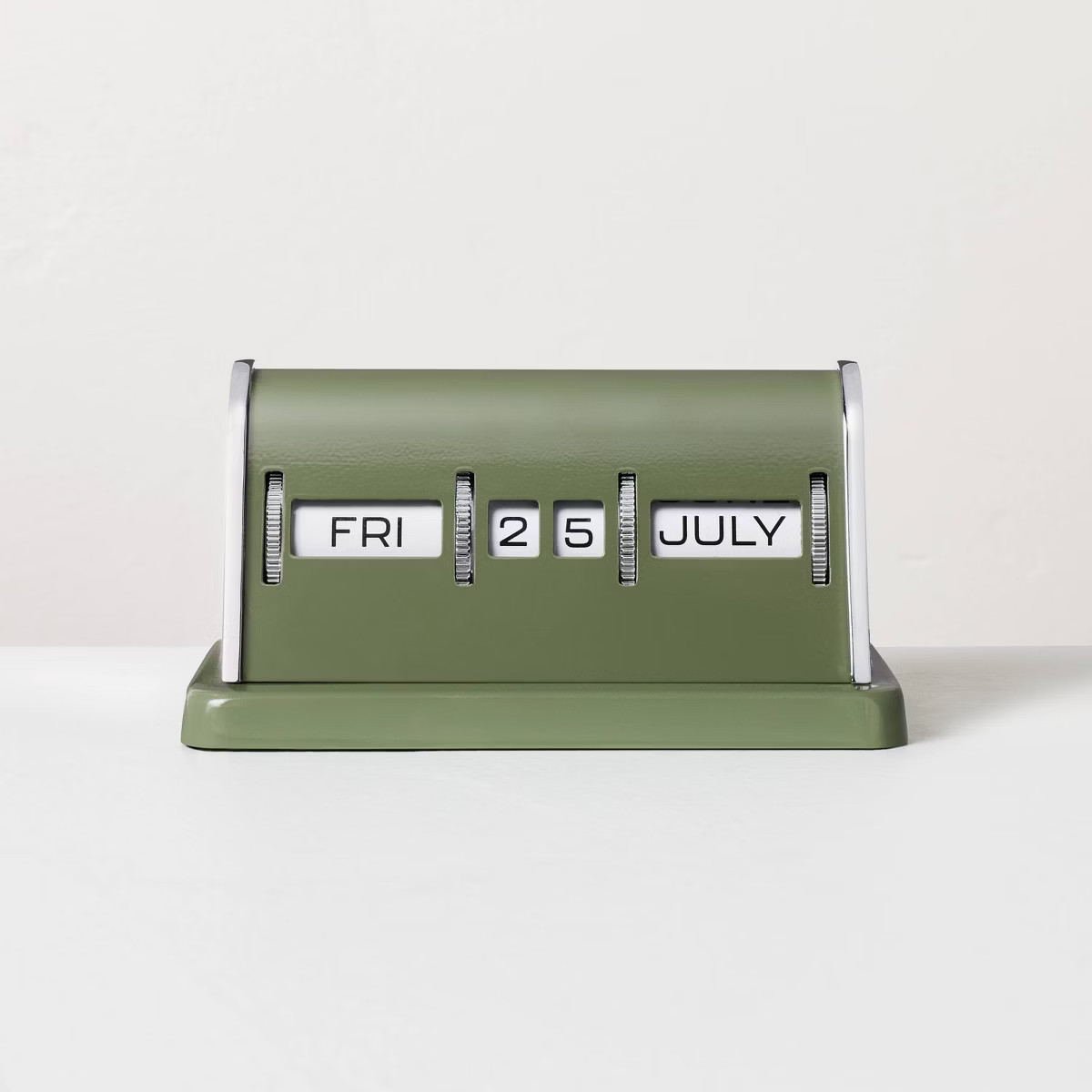 Perpetual Calendar Green/Chrome - Hearth & Hand™ with Magnolia | Target