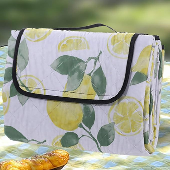 HUI JIN Camping Equipment Thickened Moisture-Proof Pad Outdoor Waterproof Picnic Blanket Lemon Pa... | Amazon (UK)