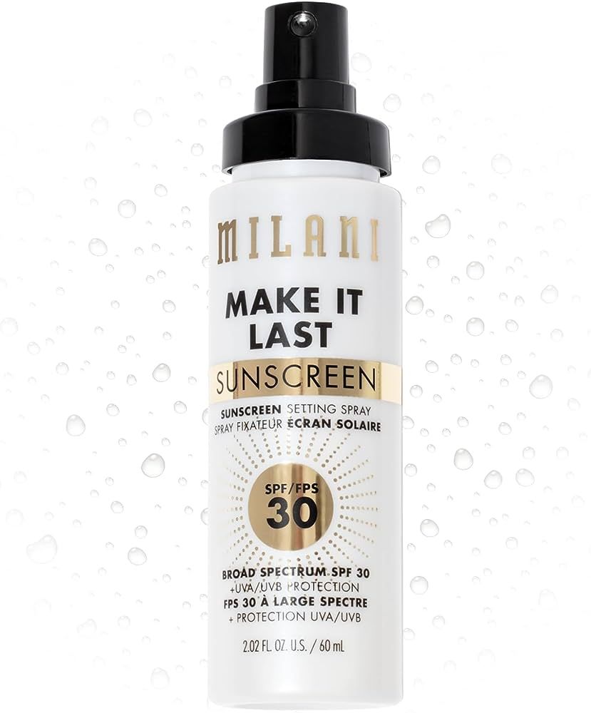 Milani Make It Last Sunscreen - Sunscreen Setting Spray with SPF 30 - Makeup Primer and Setting S... | Amazon (US)