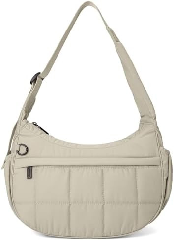 Shoulder Bag for Women Small Puffer Purses Crescent Bag Hobo Handbags with Adjustable Strap for D... | Amazon (US)