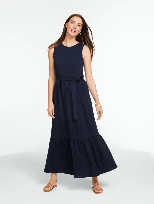 Nantucket Slub Sleeveless Maxi Dress | Talbots