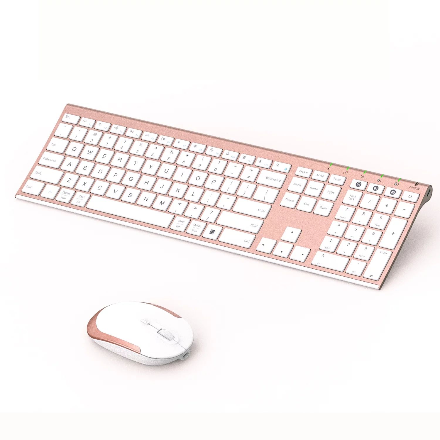 Multi-Device Bluetooth Keyboard and Mouse, Jelly Comb Rechargeable Dual-Mode Wireless Keyboard an... | Walmart (US)