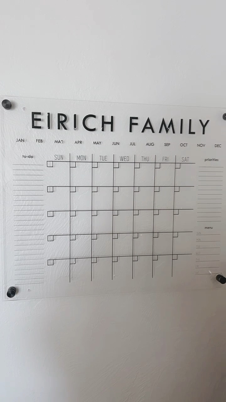 family calendar • acrylic calendar • organization 

#LTKfamily #LTKhome