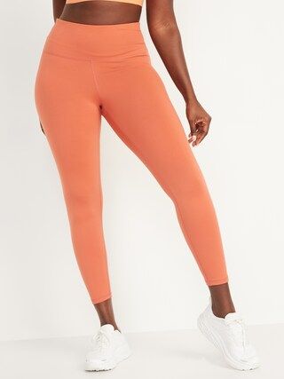 High-Waisted PowerPress 7/8-Length Compression Leggings For Women | Old Navy (US)