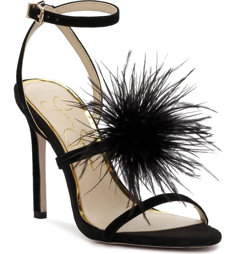 Jessica Simpson Jenevya Pompom Ankle Strap Sandal | Nordstrom | Nordstrom