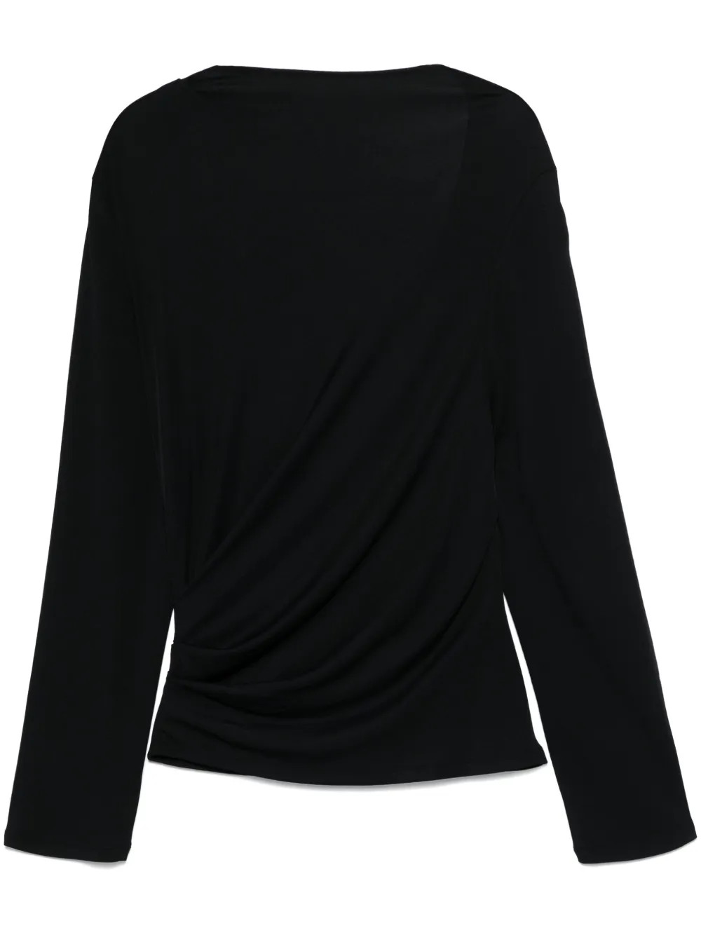 Jacquemus Draped Top | Black | FARFETCH UK | Farfetch Global