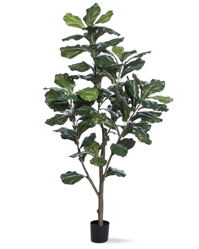 PETALS 5' Single Trunk Fiddle Leaf Fig Silk Tree | Amazon (US)