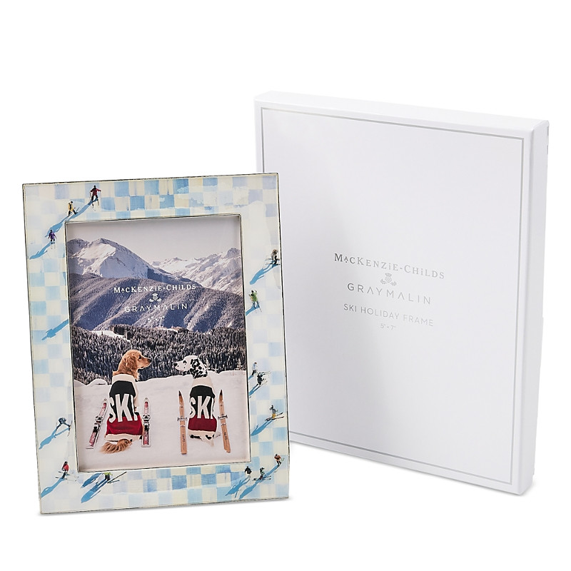 MacKenzie-Childs Gray Malin Ski Holiday Silver Plated Frame, 5 x 7 - Exclusive | Bloomingdale's (US)