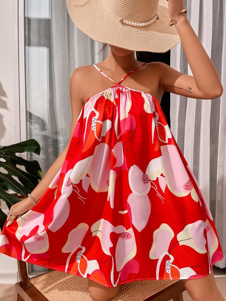 Allover Print Cami Dress | SHEIN