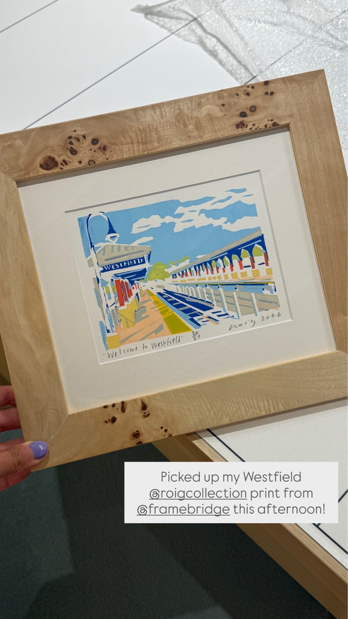 Is gorgeous is this print?! I love the frame that we chose for it 😍

#LTKdayinmylife #LTKHome #LTKstorytime
