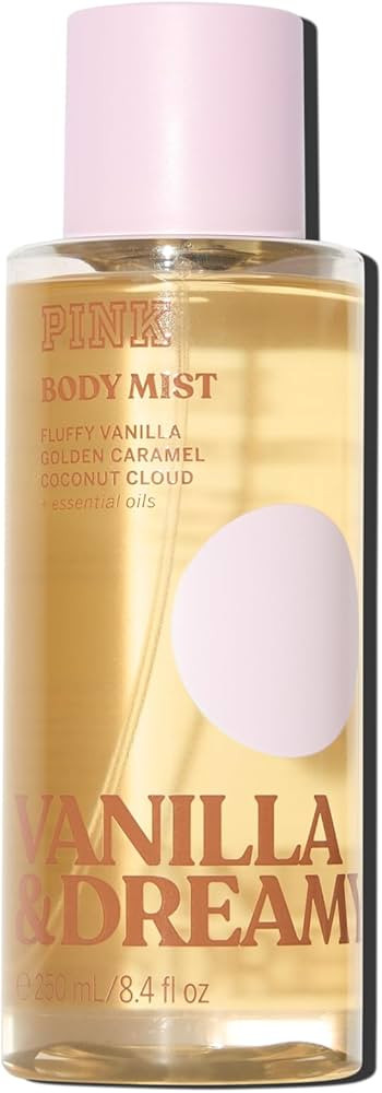 Victoria's Secret PINK Vanilla & Dreamy Body Mist, Notes of Coconut & Caramel (8.4 oz) | Amazon (US)