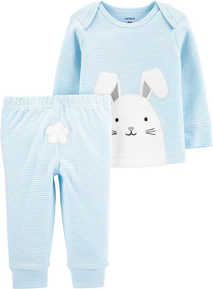 Baby Boys' 0M-24M 2 Piece Easter Top and Pants Set | Amazon (US)