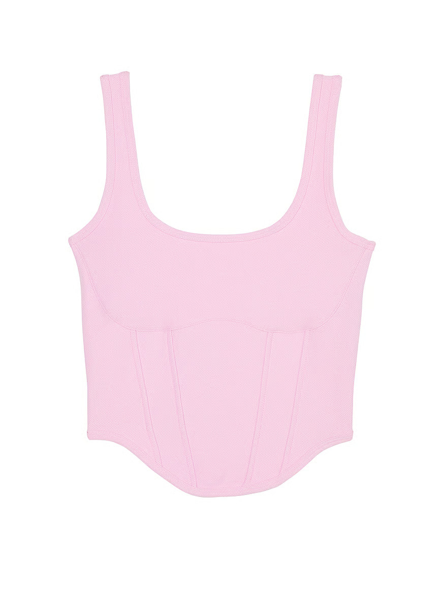 The Cinched Piqué Corset Top | Victoria's Secret (US / CA )