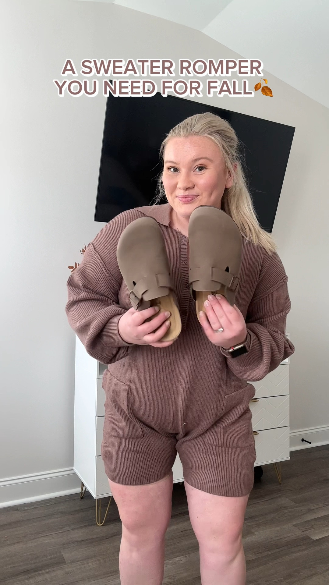 Fall sweater romper 