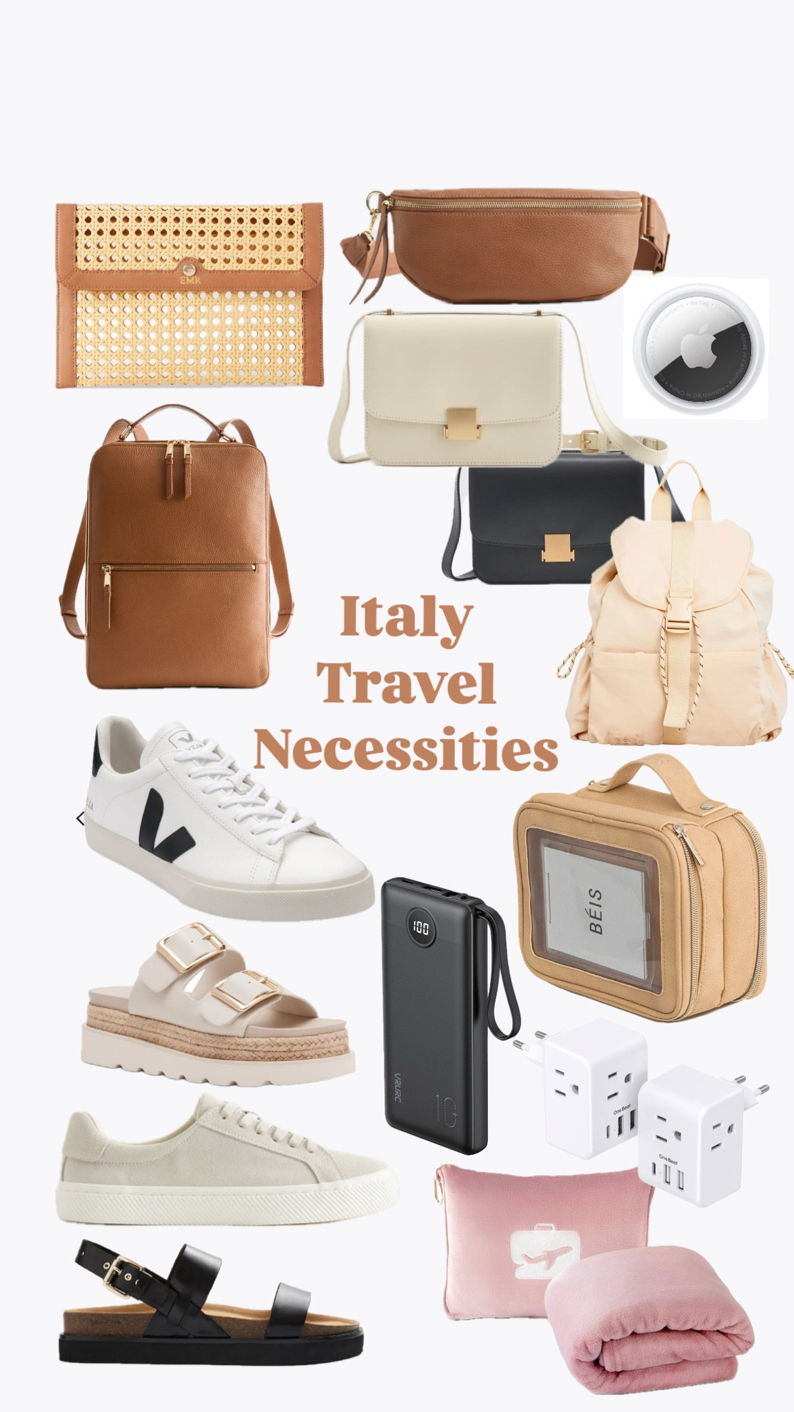 Items I have on my Italy travel necessities list!!!


Travel must have 
Walking Shoes
Comfort
Cute
Backpack
Carry on
Traveling light
Europe trip 
Sandals 
Bag
Purse
Handbag

#LTKTravel #LTKU #LTKStyleTip