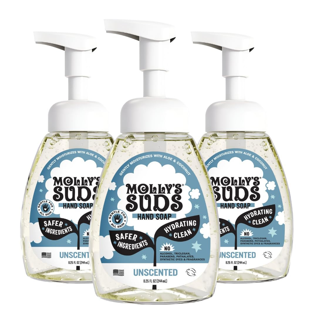 Molly's Suds Foaming Hand Soap - Made with Aloe and Coconut Oil | Moisturizing Hand Wash | Clean ... | Amazon (US)