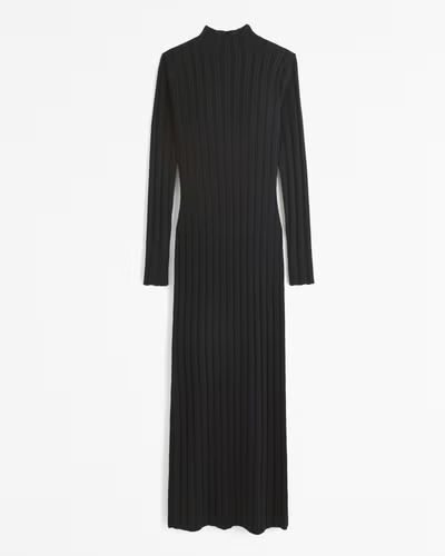Women's Long-Sleeve Glossy Maxi Sweater Dress | Women's Dresses & Jumpsuits | Abercrombie.com | Abercrombie & Fitch (US)