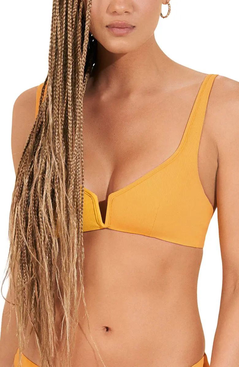 Sunflower Victory Reversible Bikini Top | Nordstrom