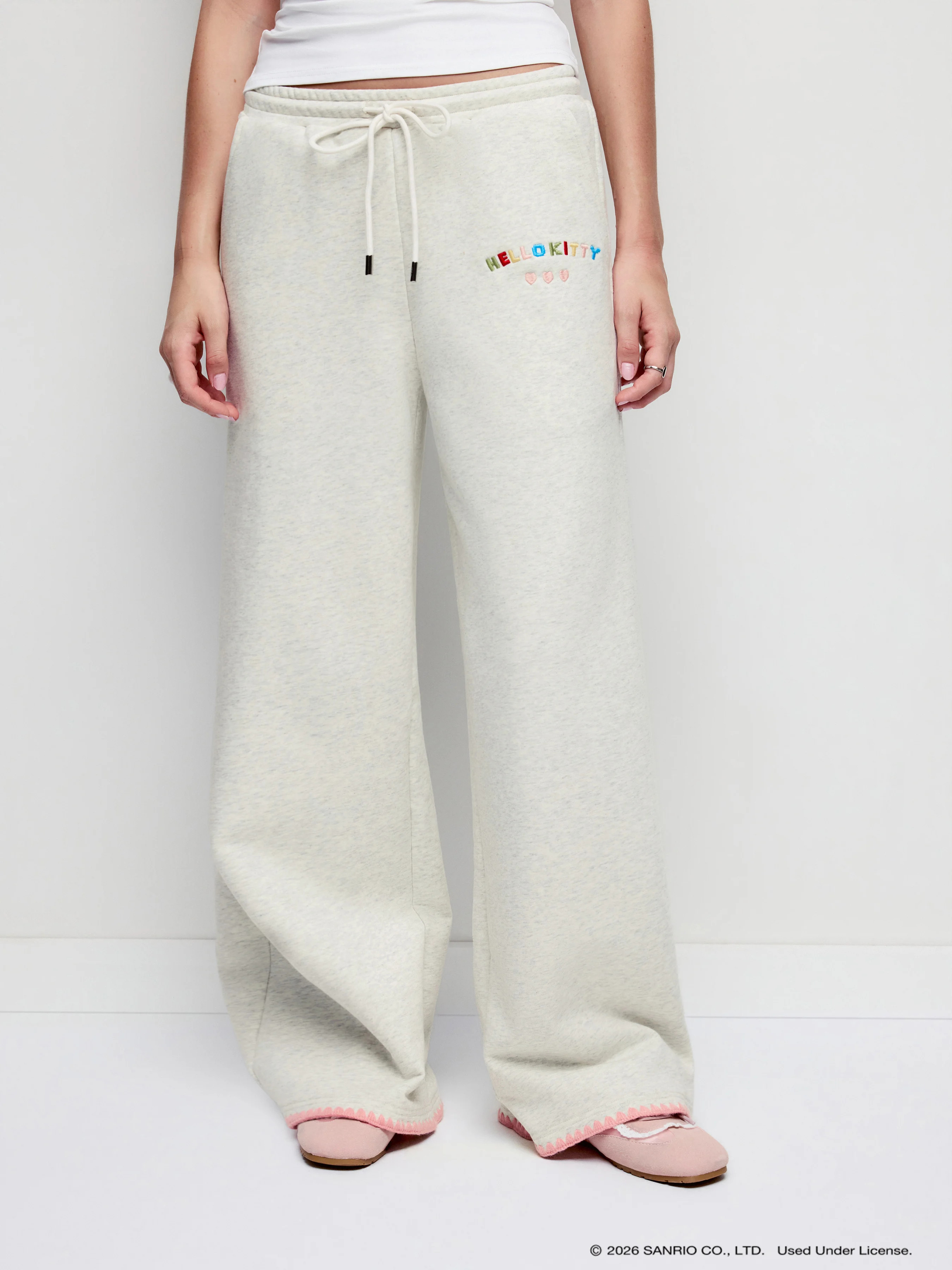Terry Hang In There Terry Embroidered Sweatpants For Daily Casual Home | Cider