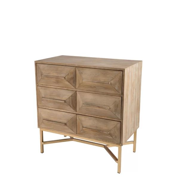 Wyona 6 Drawer 31" W Solid Wood Double Dresser | Wayfair North America