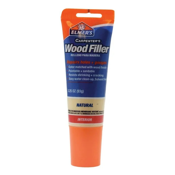 Elmer's Carpenter's Wood Filler, Interior Use, Natural Color, 3.25oz - Walmart.com | Walmart (US)