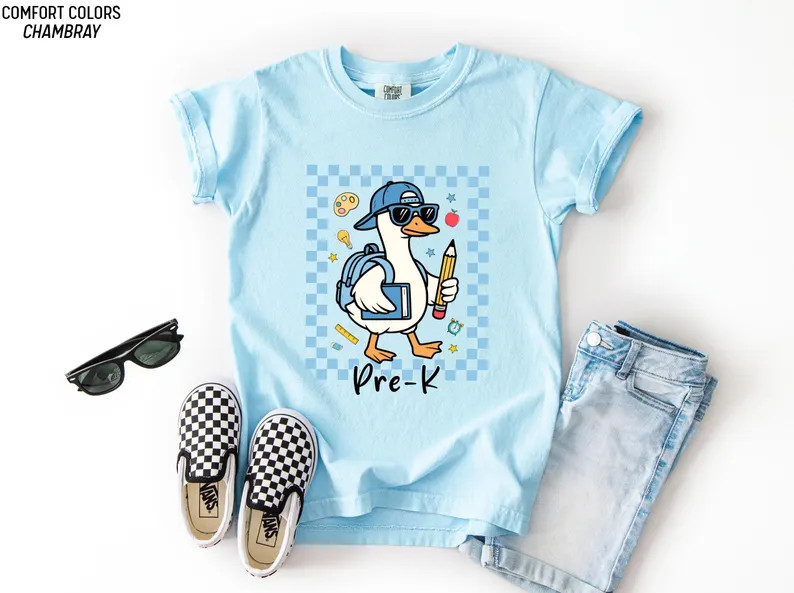 Pre K Shirt Boys Back To School Goose Cool First Day Tee | Etsy (Global)