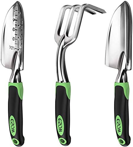 ESOW Garden Tool Set, 3 Piece Cast-Aluminum Heavy Duty Gardening Kit Includes Hand Trowel, Transp... | Amazon (US)
