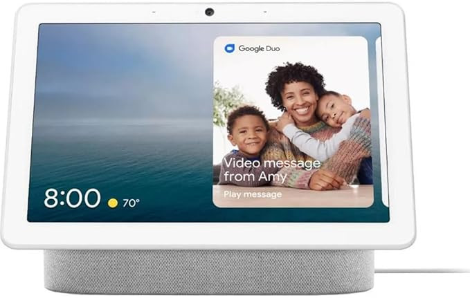 Google Nest Hub Max 10" Smart Display with Google Assistant - Chalk | Amazon (US)