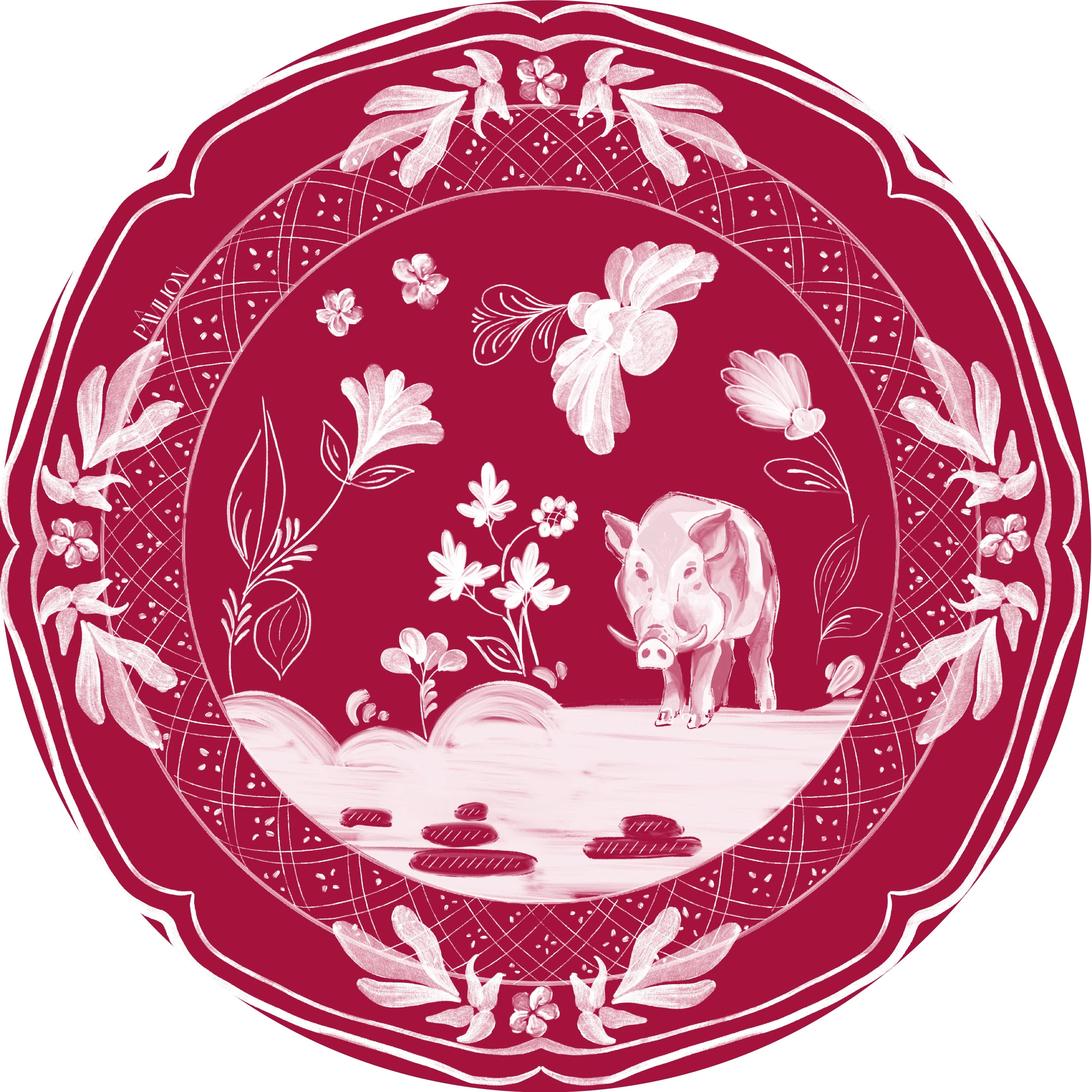 Avery's Fayetteville Javelina Mini Hors d'oeuvre Collegiate Paper Plates - 50 pack | Pavilion Paper