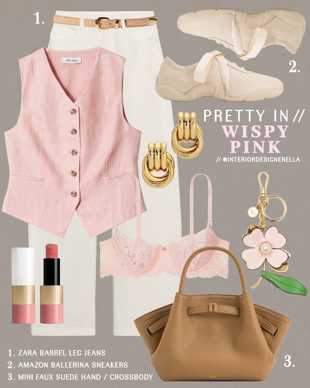 Pretty in Wispy Pink 🩷 Amazon ballerina sneakers + mini faux suede crossbody!✨ Share this post with a friend!!🤗 Click on the “Shop OOTD Collages” collections on my LTK to shop this post and more!🤗 Have an amazing day!! Xo!!

#LTKFindsUnder100 #LTKShoeCrush #LTKFindsUnder50