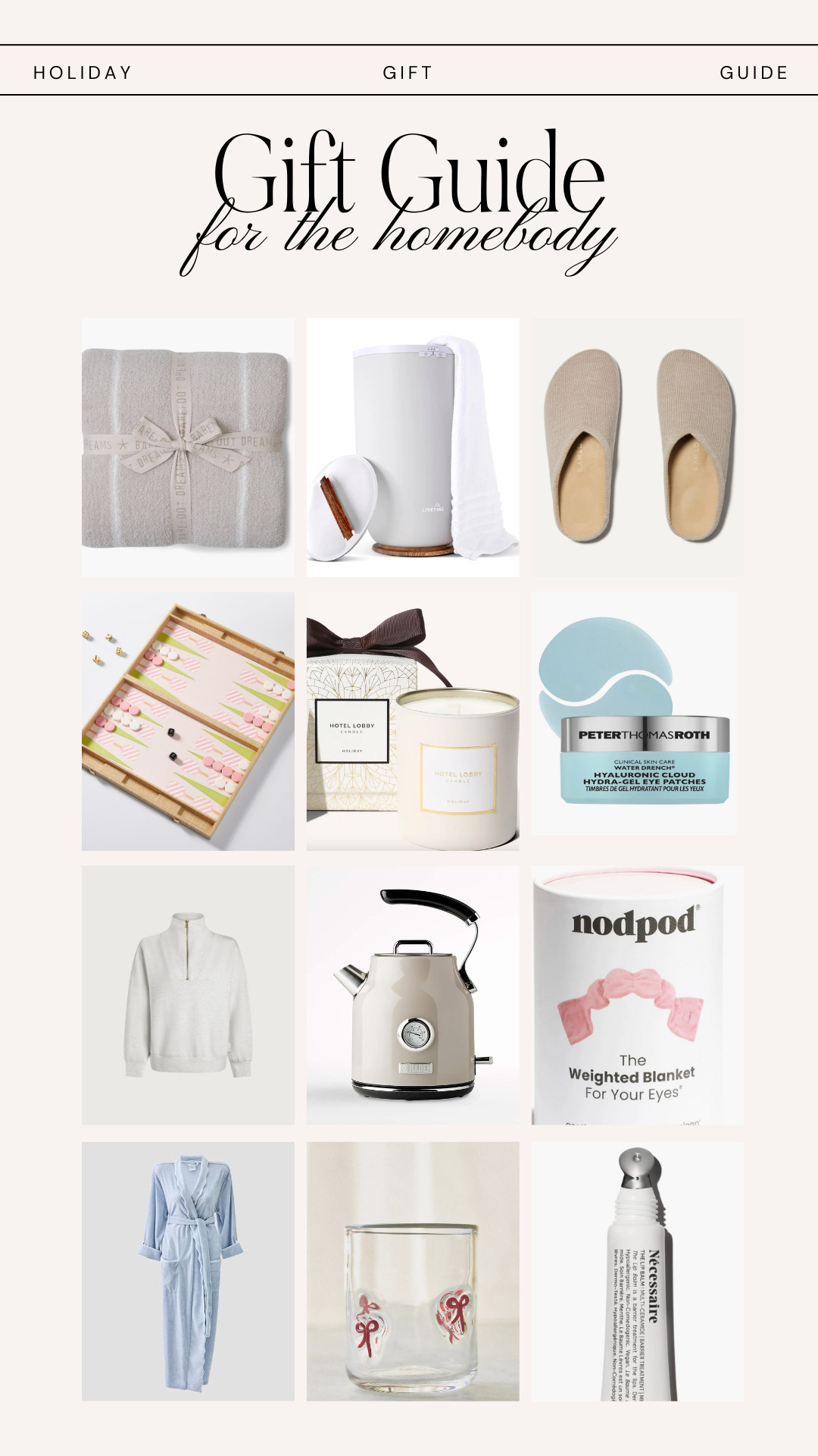 gift guide for the homebody  

 #LTKGiftGuide #LTKHoliday