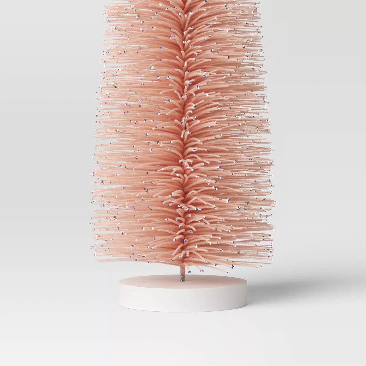 36" Christmas Bottle Brush Tree Sculpture - Wondershop™ Pink: Indoor Decorative Object, Tableto... | Target