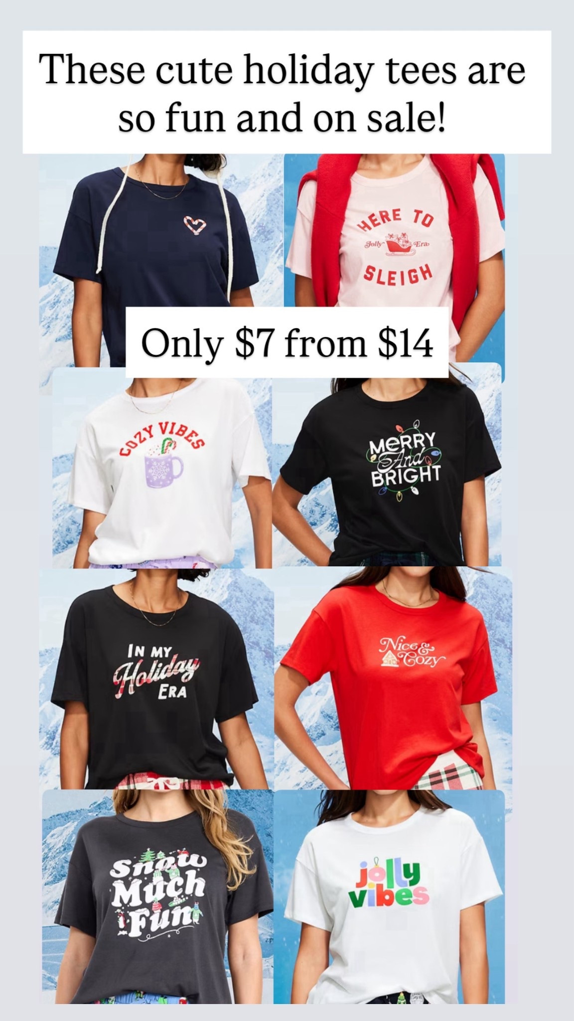 Holiday tees for $7

#LTKSaleAlert #LTKHoliday #LTKStyleTip