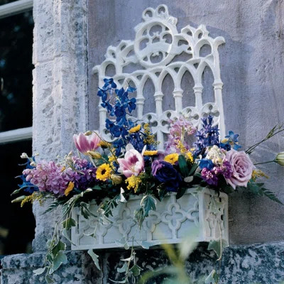 Iron Wall Planter with Trellis | Wayfair North America