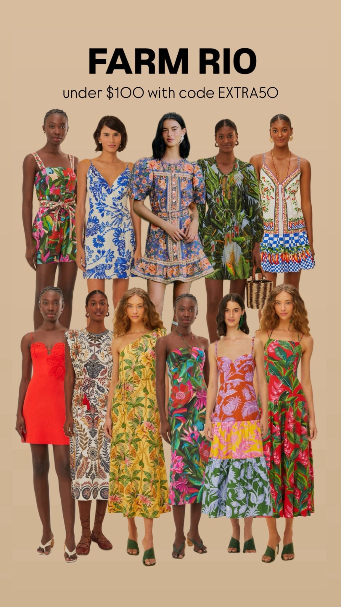 FARM RIO SALE! use code EXTRA50

All of these vacation looks under $100! 🙌






Summer vacation/ farm rio/ resort wear/ cruise outfit / 

#LTKFindsUnder100 #LTKSaleAlert #LTKStyleTip