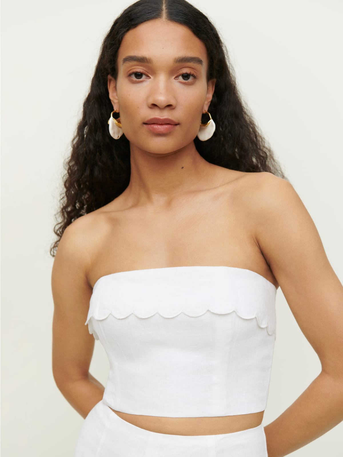 Lizzi Linen Top | Reformation (Global)