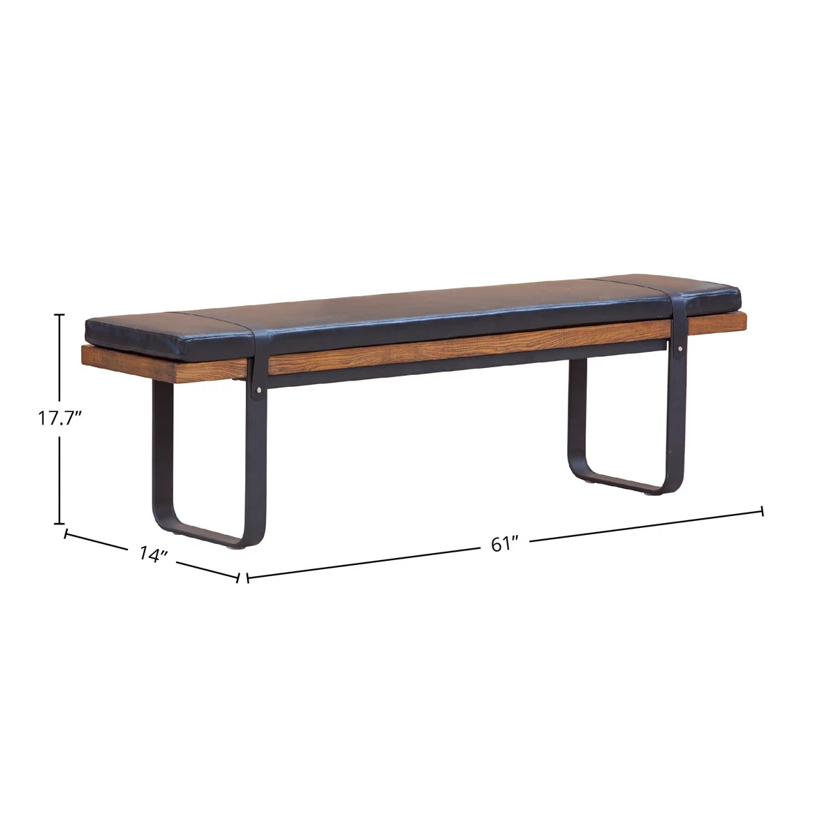 Brooklyn 61" Wide Upholstered Bench | Wayfair North America