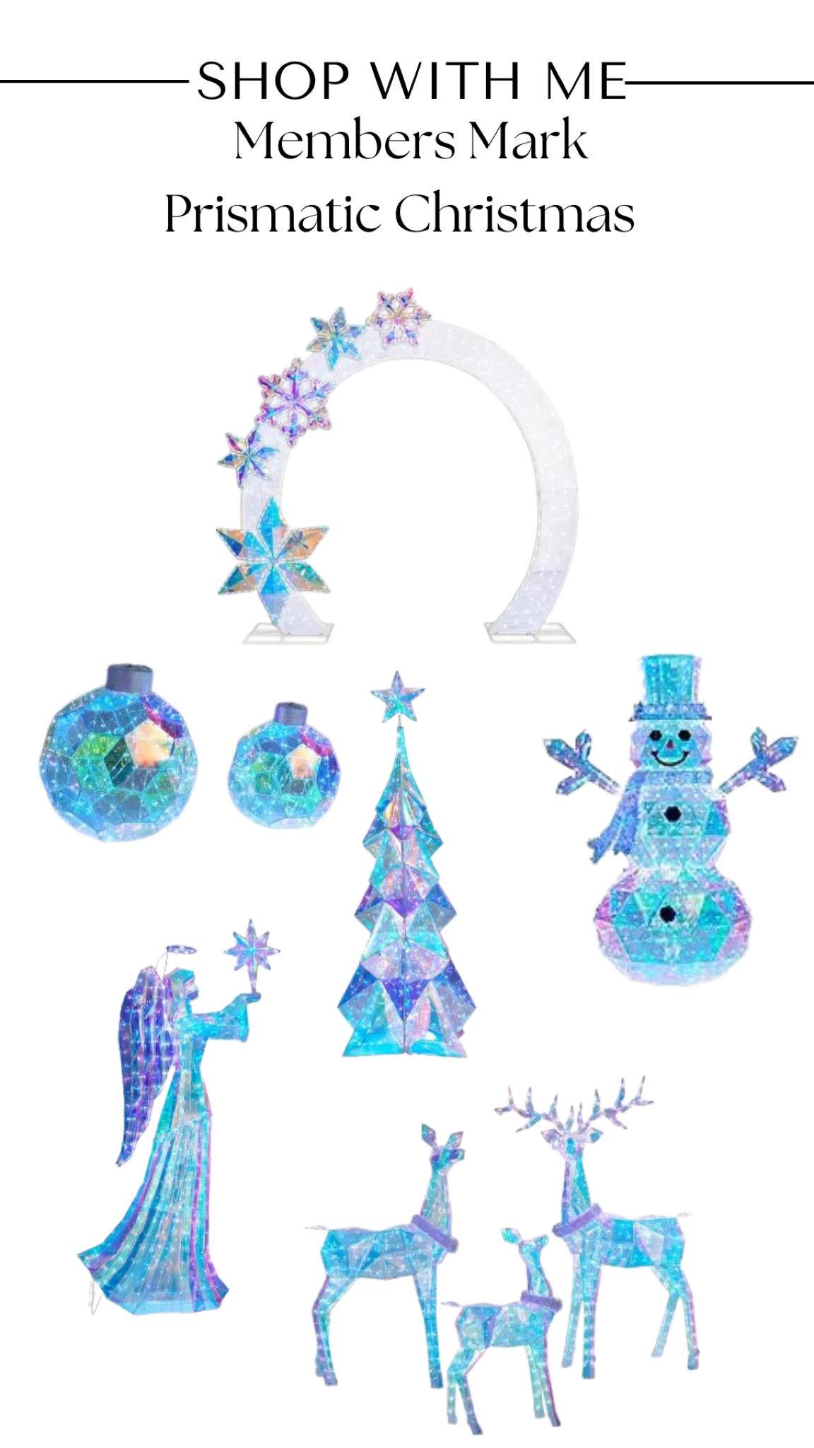 The Cutest Members Mark Prismatic Outdoor Christmas Decor! 

#LTKSeasonal #LTKhome #LTKHoliday